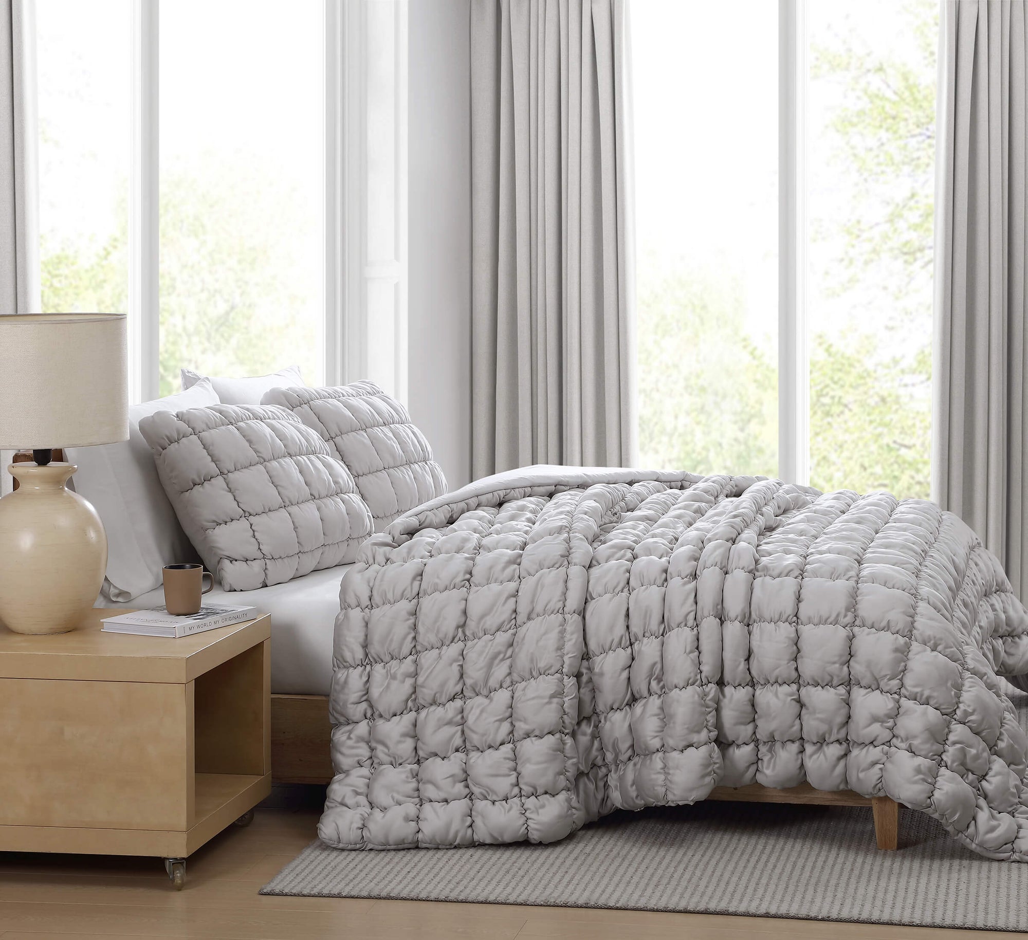 Silky Lyocell Puff Comforter