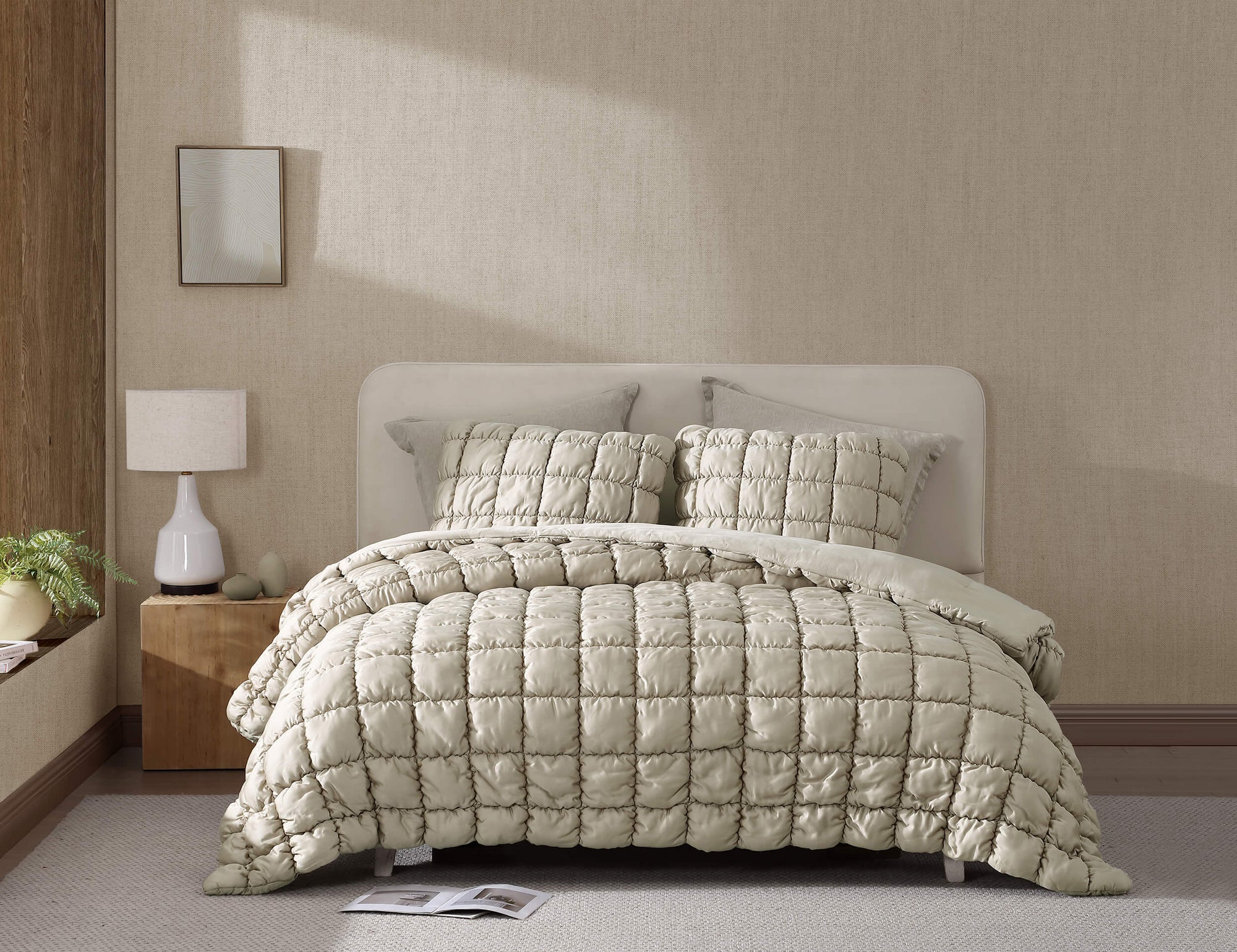 Silky Lyocell Puff Comforter