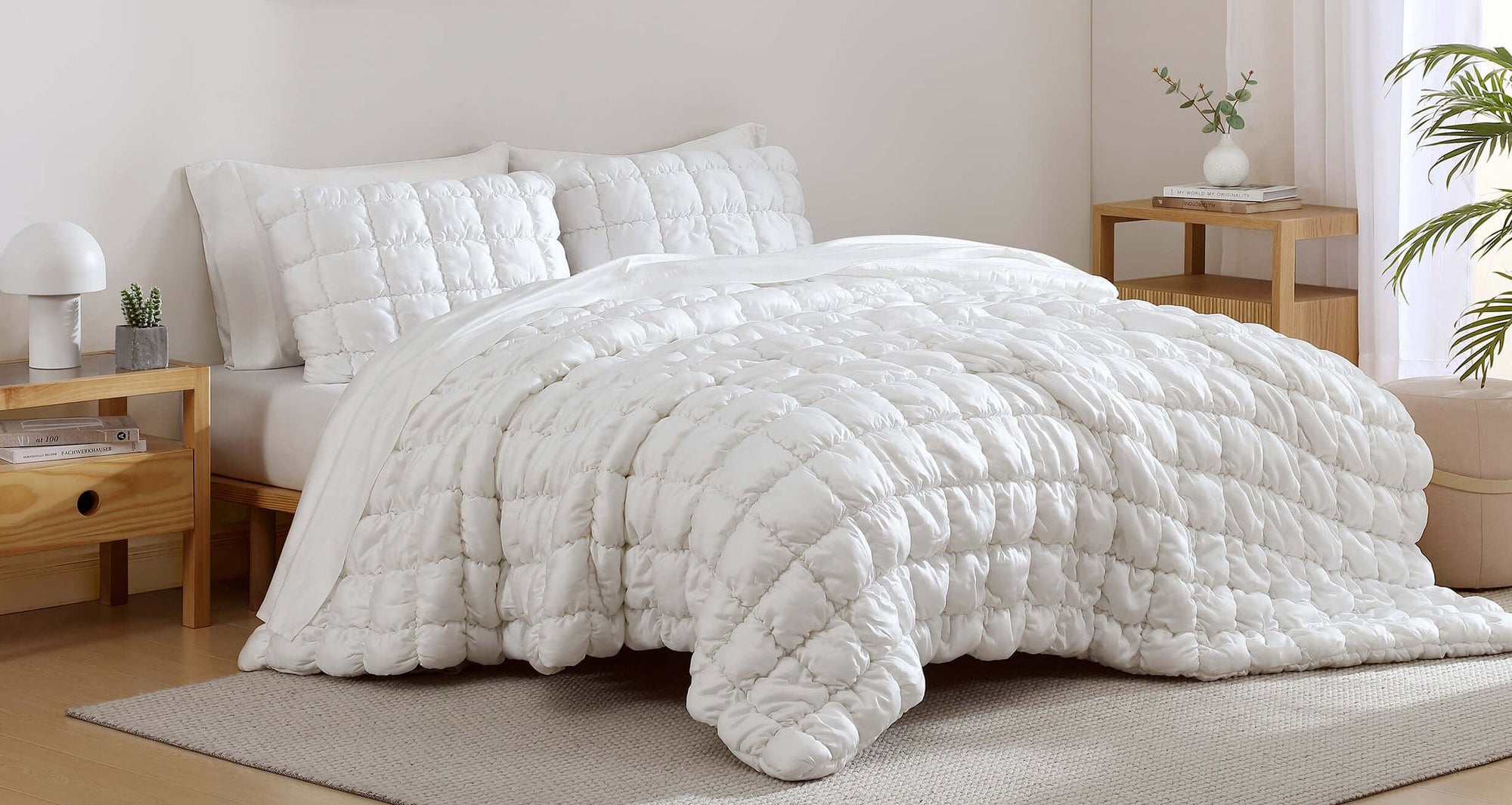 Silky Lyocell Puff Sham Set
