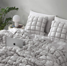 Silky Lyocell Puff Throw Pillow Sandstone