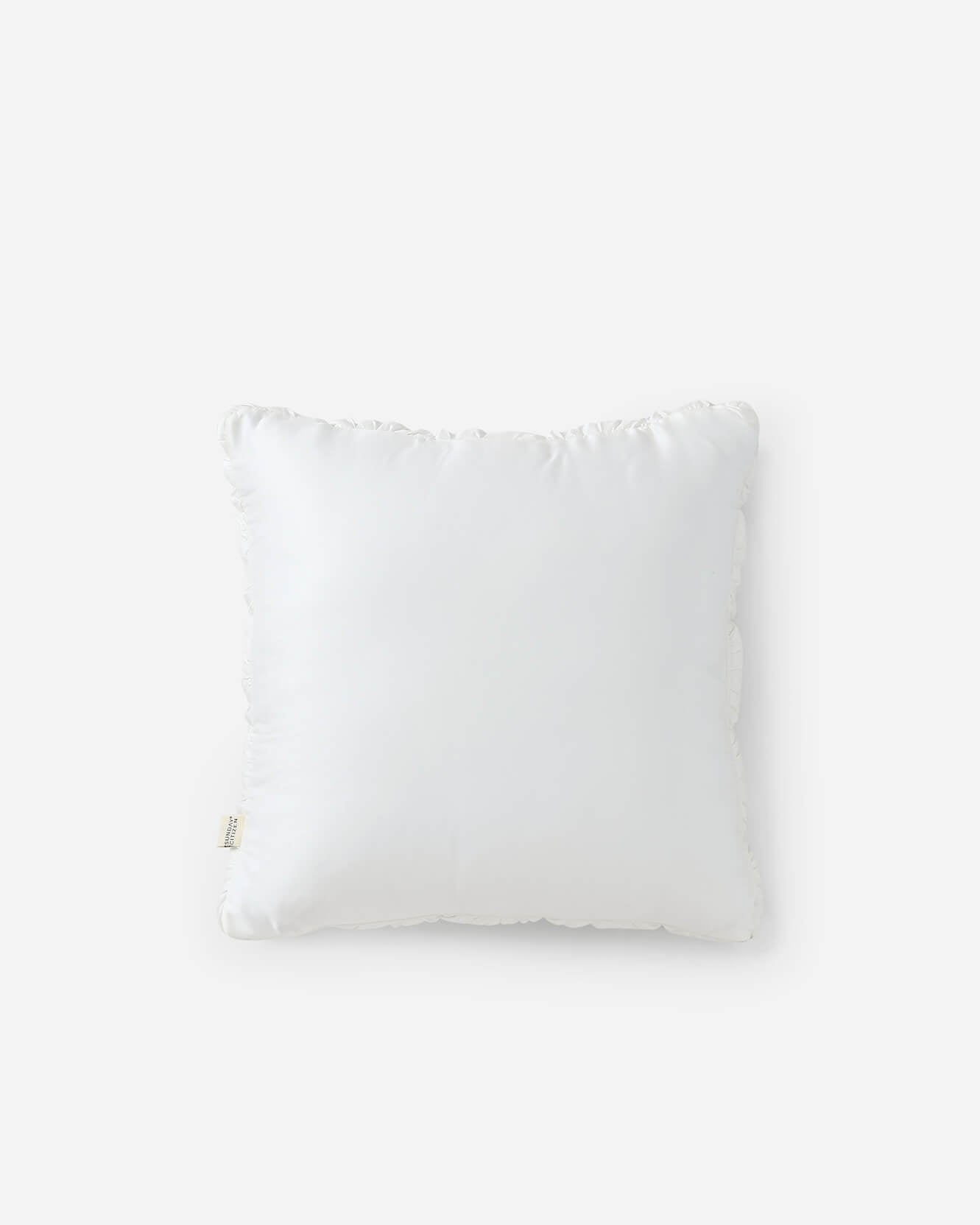Silky Lyocell Puff Throw Pillow Sandstone