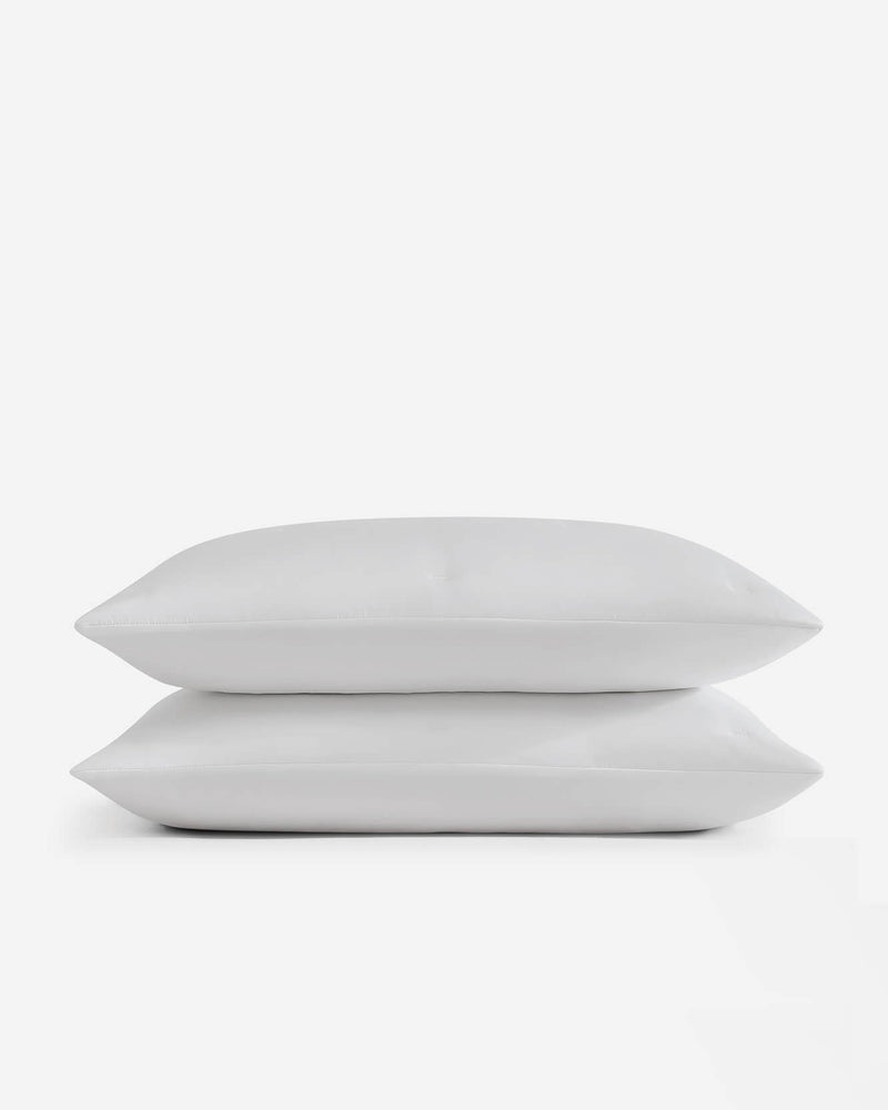 Pair of soft TENCEL Lyocell pillow shams in neutral color