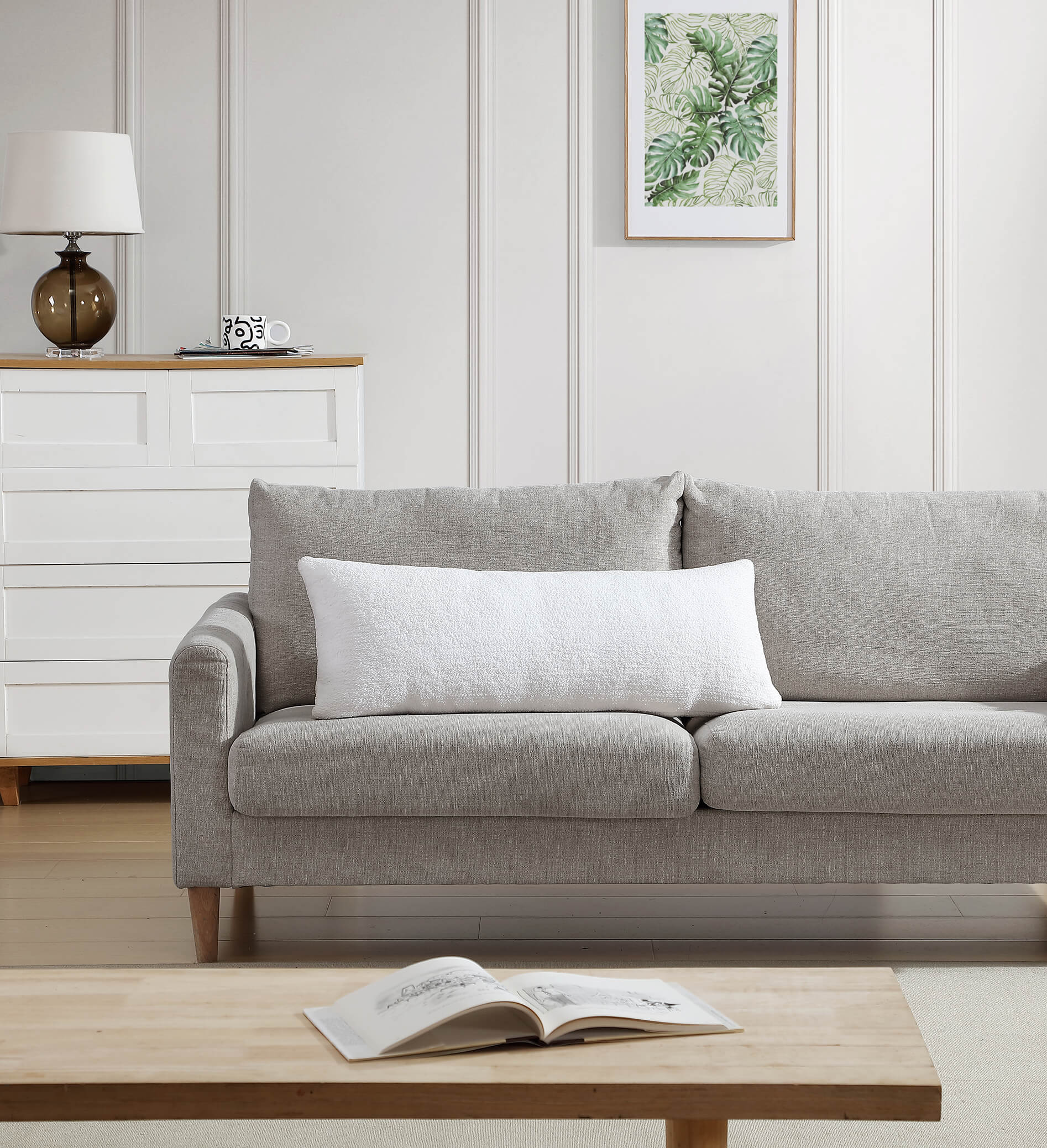 Versatile lumbar pillow for comfort and home decor