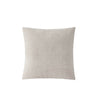 Snug Muslin Throw Pillow with fringed detailing on sofa