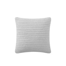 Snug Striped Euro Pillow styled on a modern bed