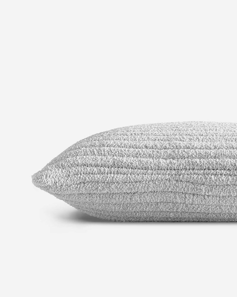 Oversized Euro pillow with soft Snug fabric and stripes