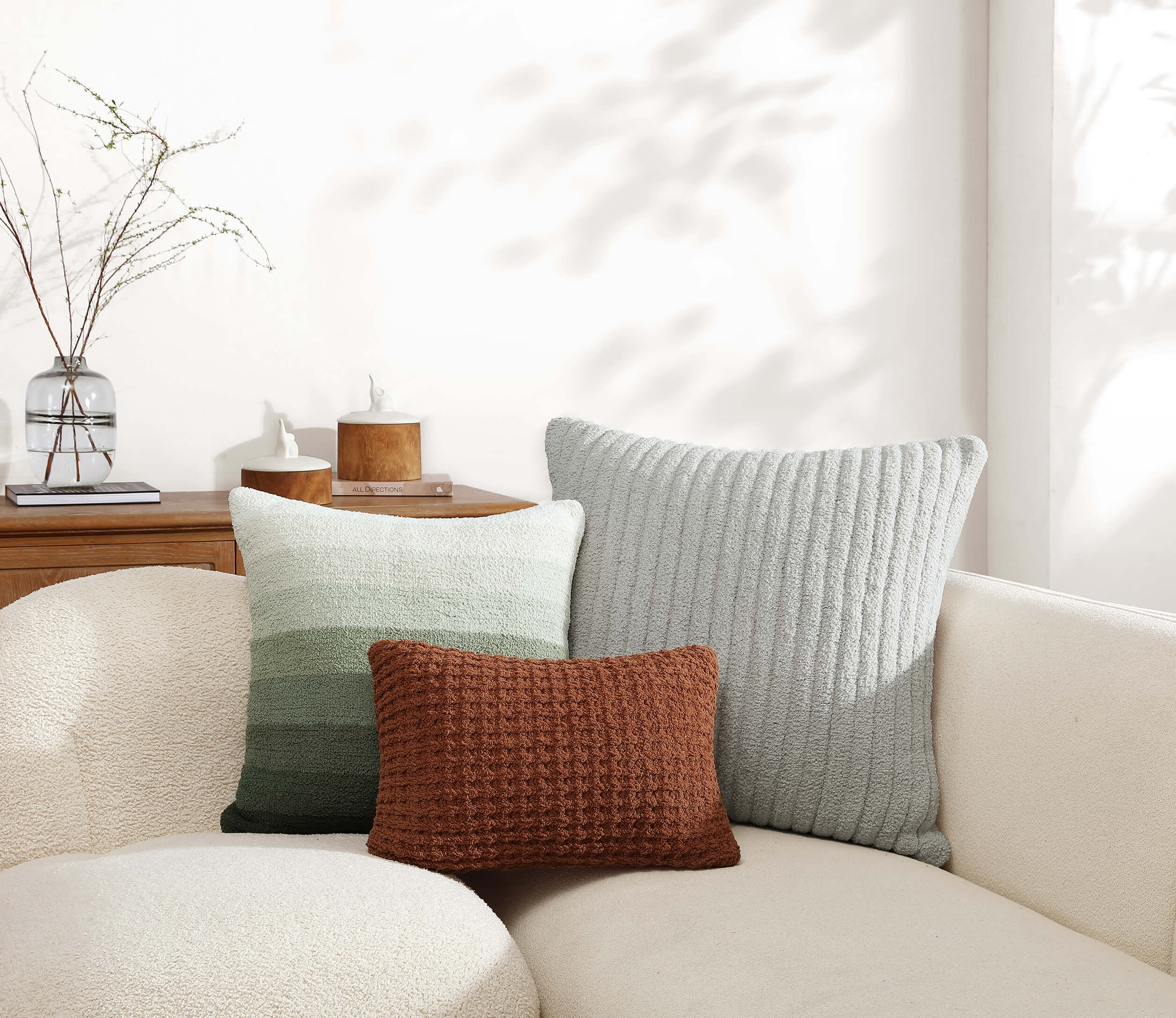 Machine-washable Euro pillow with recycled plush filling