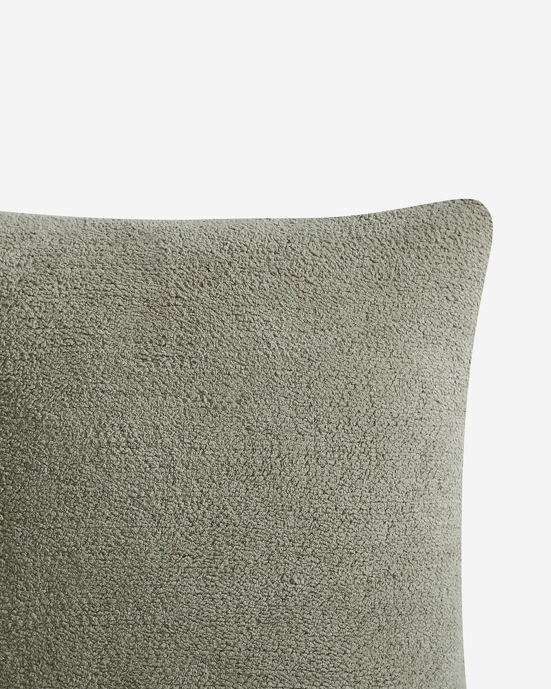 Memory foam-filled throw pillow with washable cover