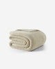 Soft and breathable two-tone ribbed bed blanket for layering