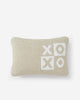 XOXO Checkerboard Small Lumber Pillow Off White Sahara Tan