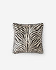 Zebra Small Lumbar Pillow Black