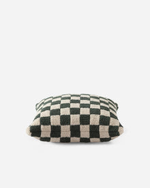 Checkerboard Snug Throw Pillow Moss 