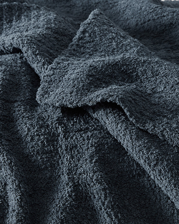 Close-up of plush Snug fabric texture