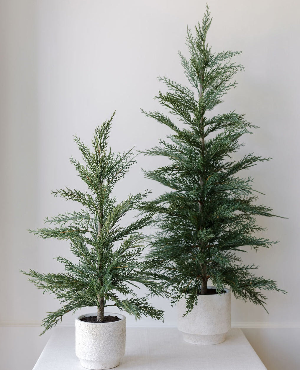 Artificial Cedar Tree in Cream Pot