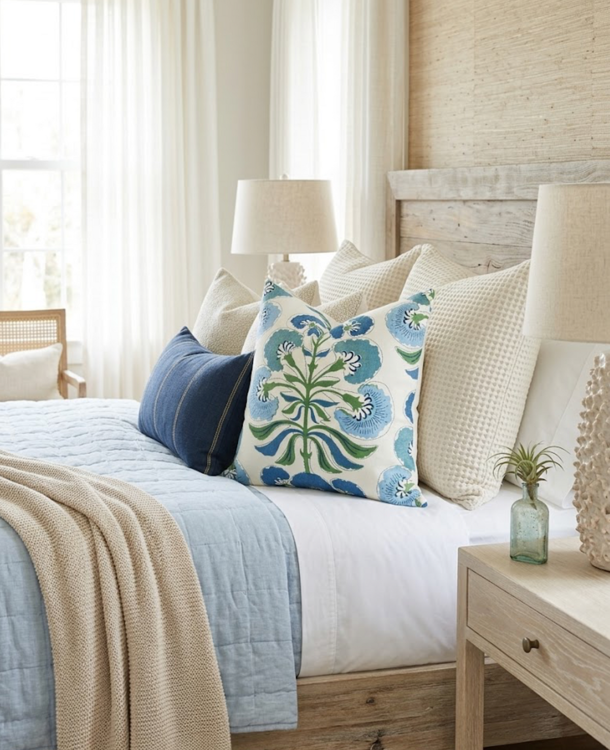 Tybee Tree blue green pillow design inspiration