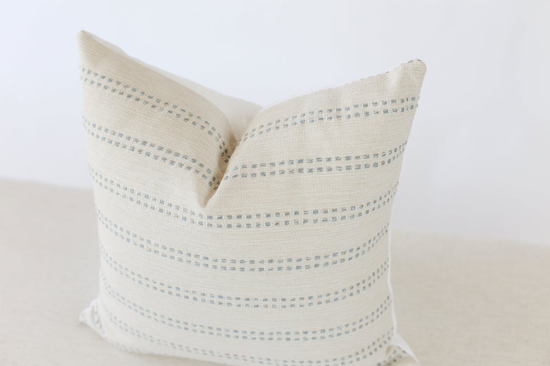Tatum Blue Throw Pillow