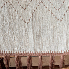 Kora terracotta stitch cotton throw – view 6