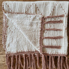 Kora terracotta stitch cotton throw – view 4