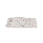Natural chevron cotton throw – view 4