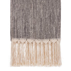 Black Mountain macramé cotton throw – close-up