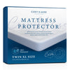Breathable mattress cover with soft bamboo blend fabric