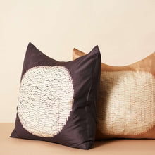 Shunya Gold shibori print mulberry silk pillow cover, 20x20 – One Affirmation