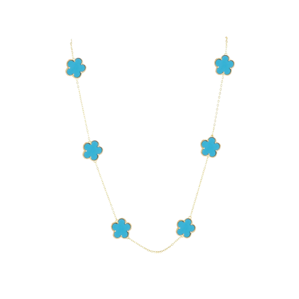 Sahira Jewelry Adeline Clover Necklace close-up