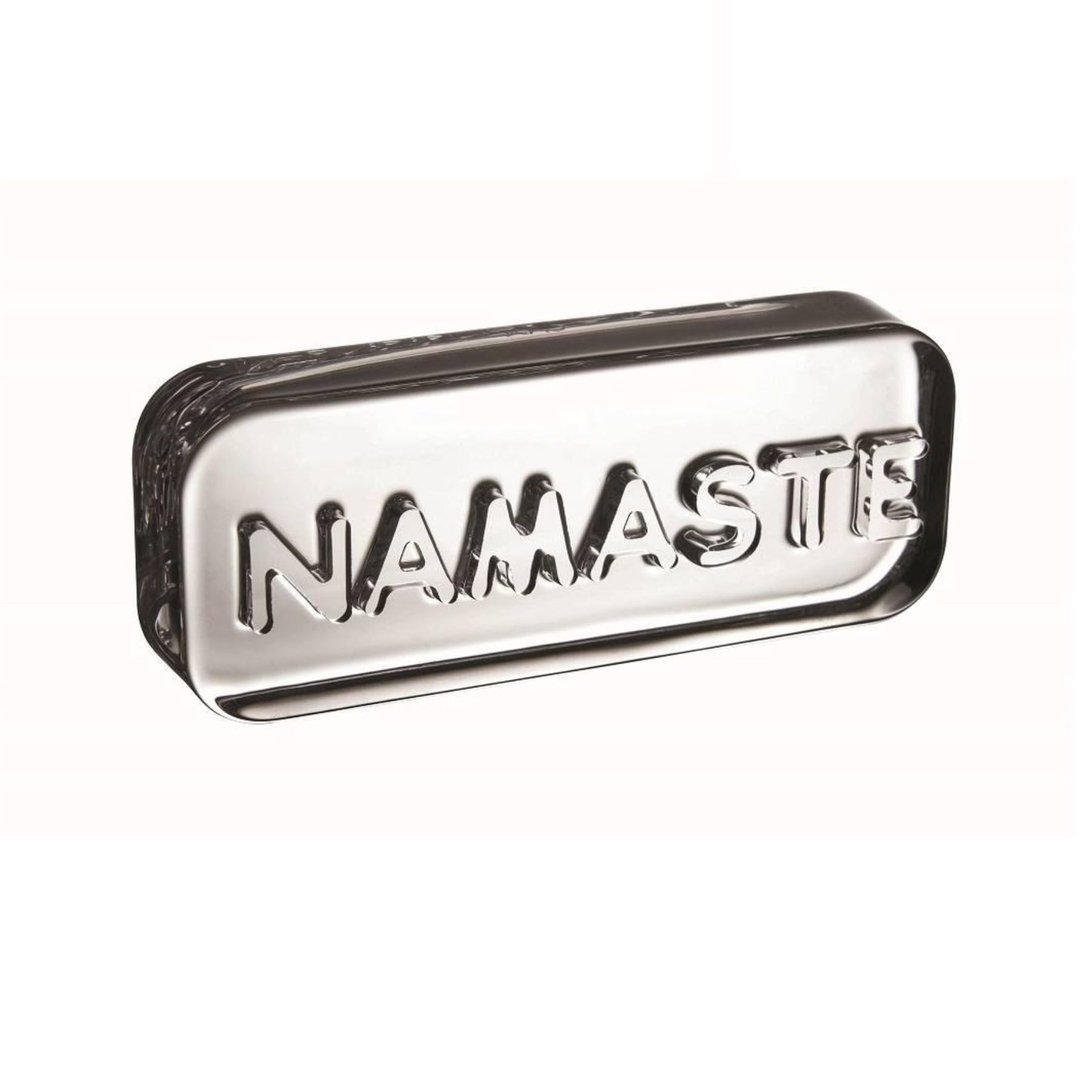 NUDE Paroles Paroles Namaste crystal paperweight by Ayşe Birsel and Bibi Seck