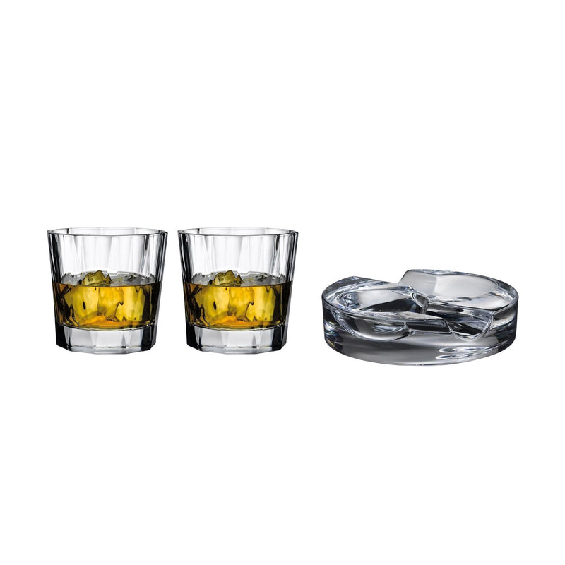 NUDE Altruist & Hemingway gift set with ashtray and whisky glasses