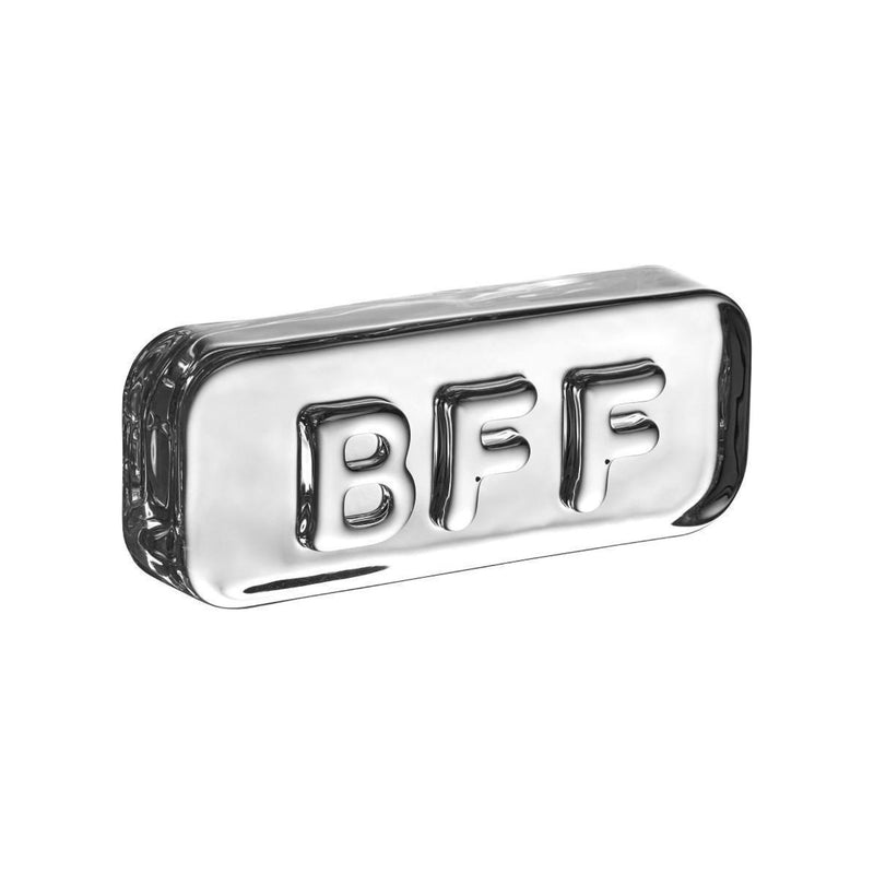 NUDE Paroles Paroles “BFF” Paperweight in crystalline glass
