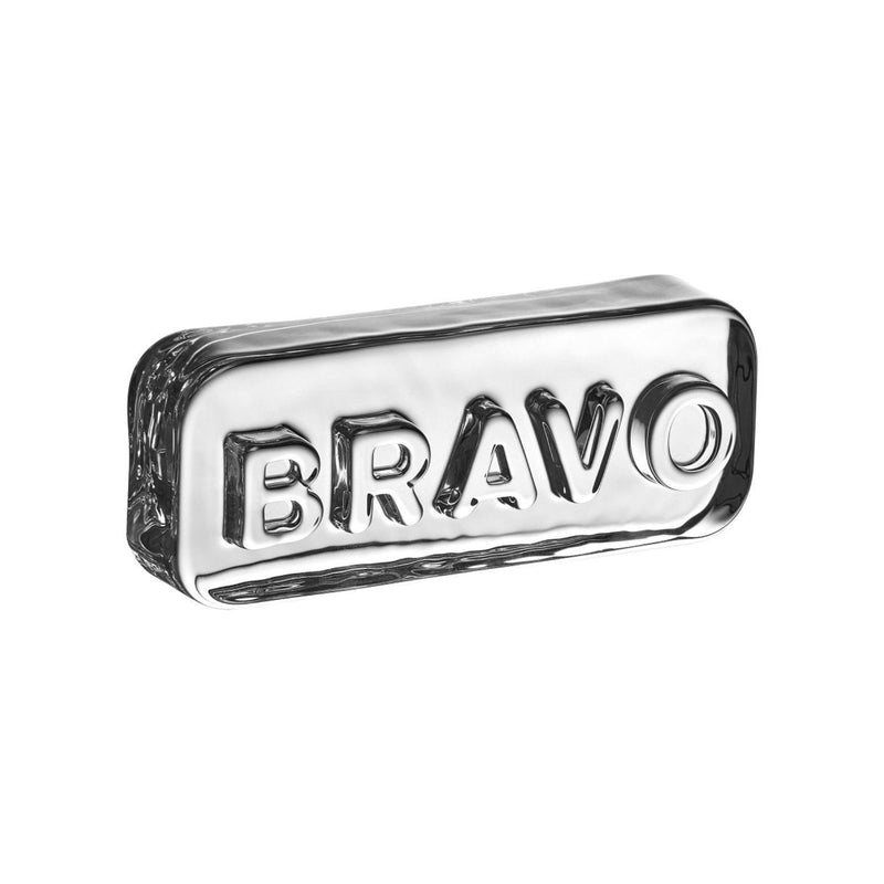 NUDE Paroles Paroles Paperweight Bravo in crystalline glass