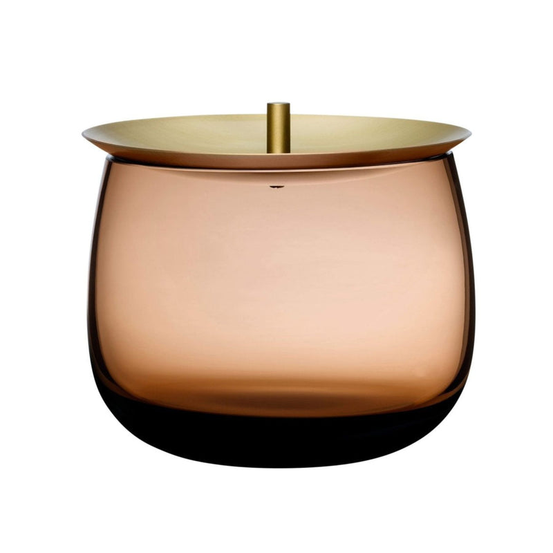 NUDE Beret Storage Box Small with brass lid