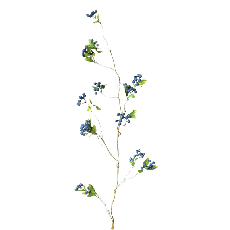42 inch Artificial blue berry vine with clustered berries