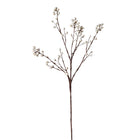 35 inch Artificial tallow berry branch with dirty white berries
