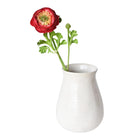 13 inch Artificial red ranunculus stem with bloom and bud