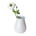 13 inch Artificial white ranunculus stem with bloom and bud