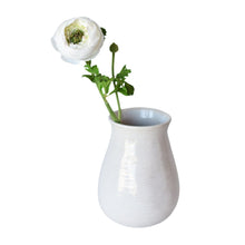 13 inch Artificial white ranunculus stem with bloom and bud