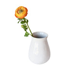 13 inch Artificial orange ranunculus stem with bloom and bud