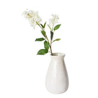 28.5 inch Artificial white English lilac stem with blooms and leaves