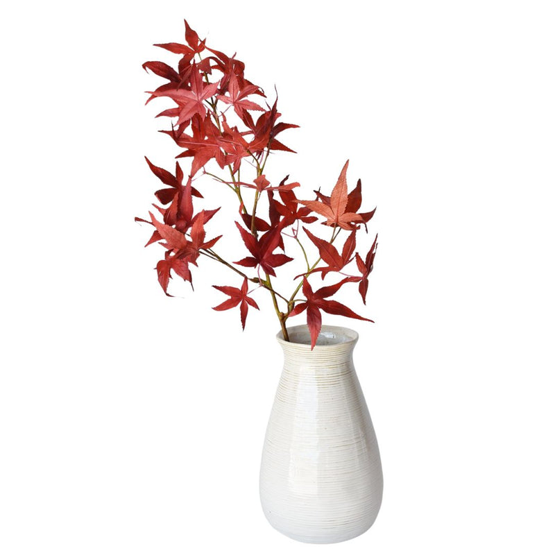 27 inch Artificial Japanese maple leaf stem with autumn foliage
