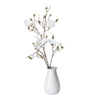 40 inch Artificial magnolia branch stem with open blooms and buds