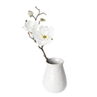 19 inch Artificial white magnolia stem with blooms and buds