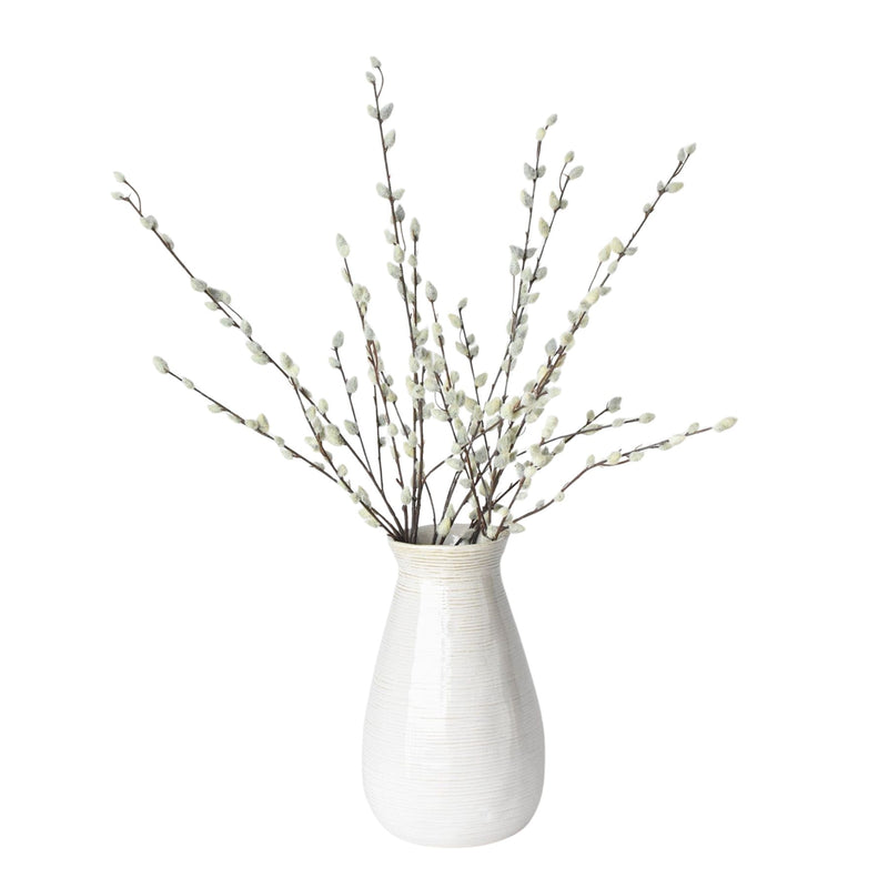 31 inch Artificial pussy willow stem with soft neutral buds