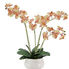 23 inch Artificial orange Phalaenopsis orchid with 4 stems