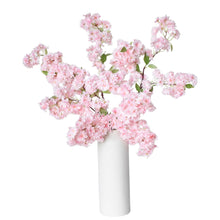 40 inch Artificial cherry blossom branch stem with pink flowers