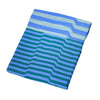 Reversible stripe tablecloth marine in blue and green panels