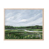 Spring Marsh fine art print with coastal grasses and blossoms