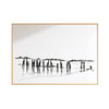 Minimalist coastal line drawing West Beach Beverly Massachusetts