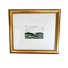 Emerald Marsh fine art print framed with oversized mat and gold frame