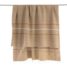 Zenach handwoven Ethiopian cotton throw blanket with fringes